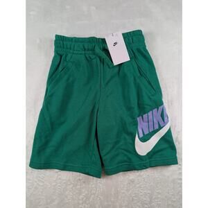 Nike Boys Size Medium HBR Club Fleece Shorts Green NWT